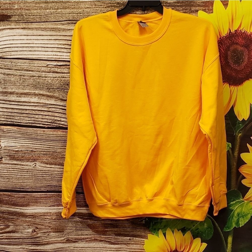 Lot Of 3 Gildan Mens XL  (crew neck orange sweatshirt .. NWOT